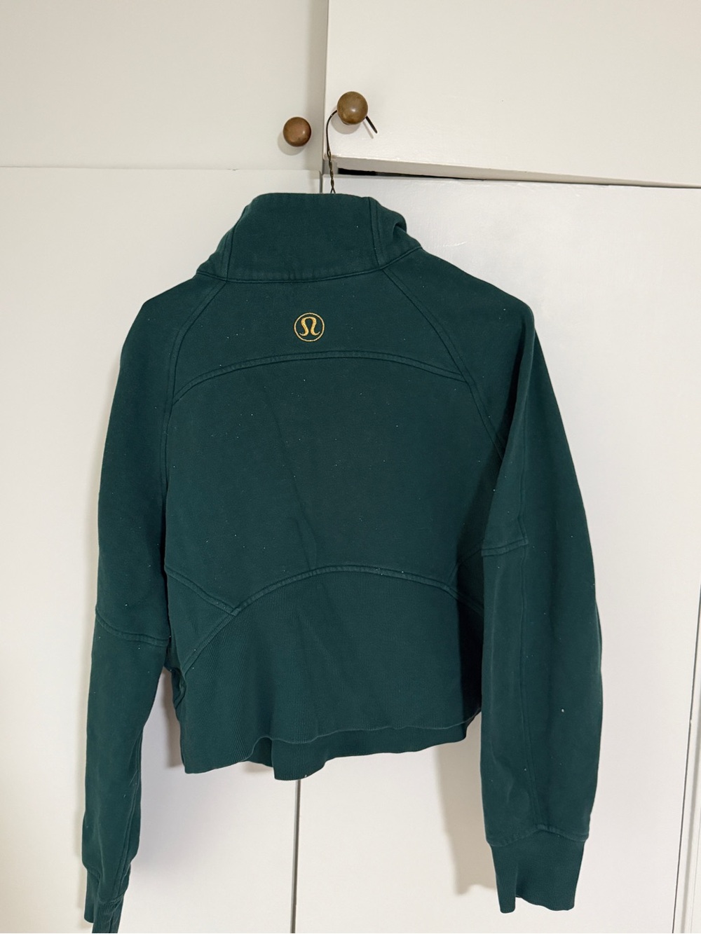 Lululemon Dark Green Half-Zip Pullover Sweatshirt - Picture 2 of 2